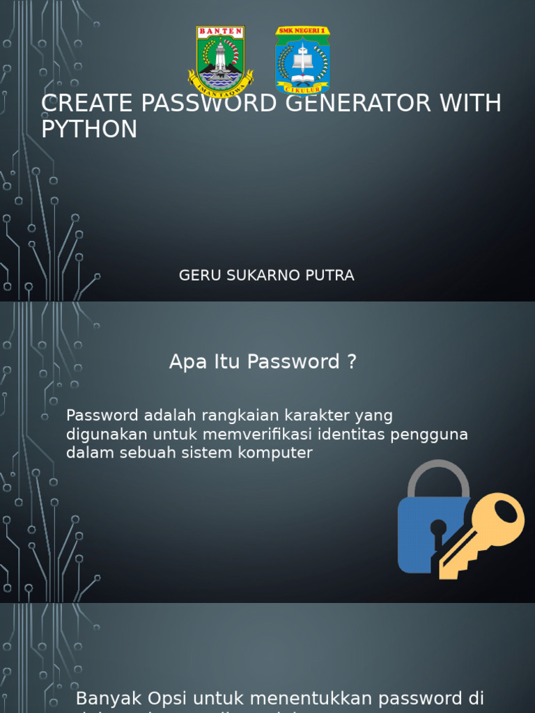 Generator Password Kuat dengan Python | PDF
