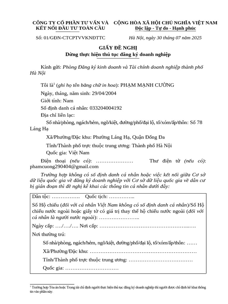 Thong Tu 68 Phu Luc I | PDF