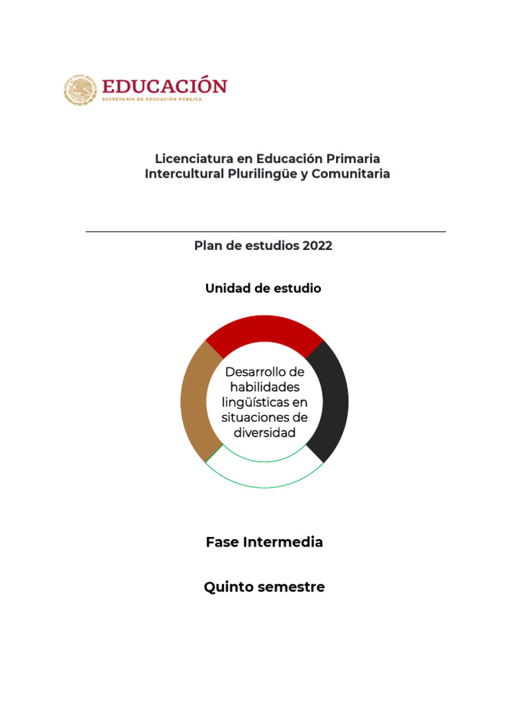 Desarrollo Lingüístico en Diversidad Cultural | PDF | Plan de estudios ...