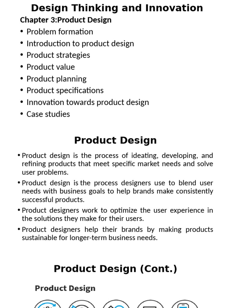 Product Design: Innovation & Strategy Guide | PDF | Design Thinking ...