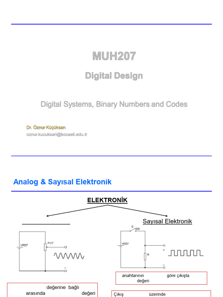 MUH207 - W2 - Digital Sys Numbers | PDF