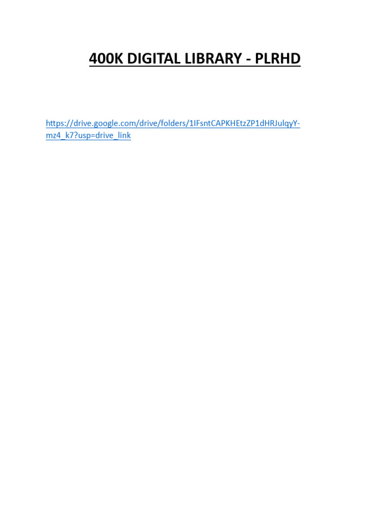 400K Digital Library Access Link | PDF