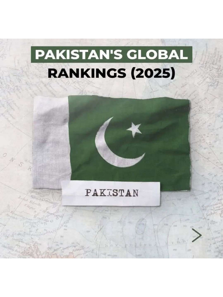 Pakistan's Global Rankings 2025 | PDF