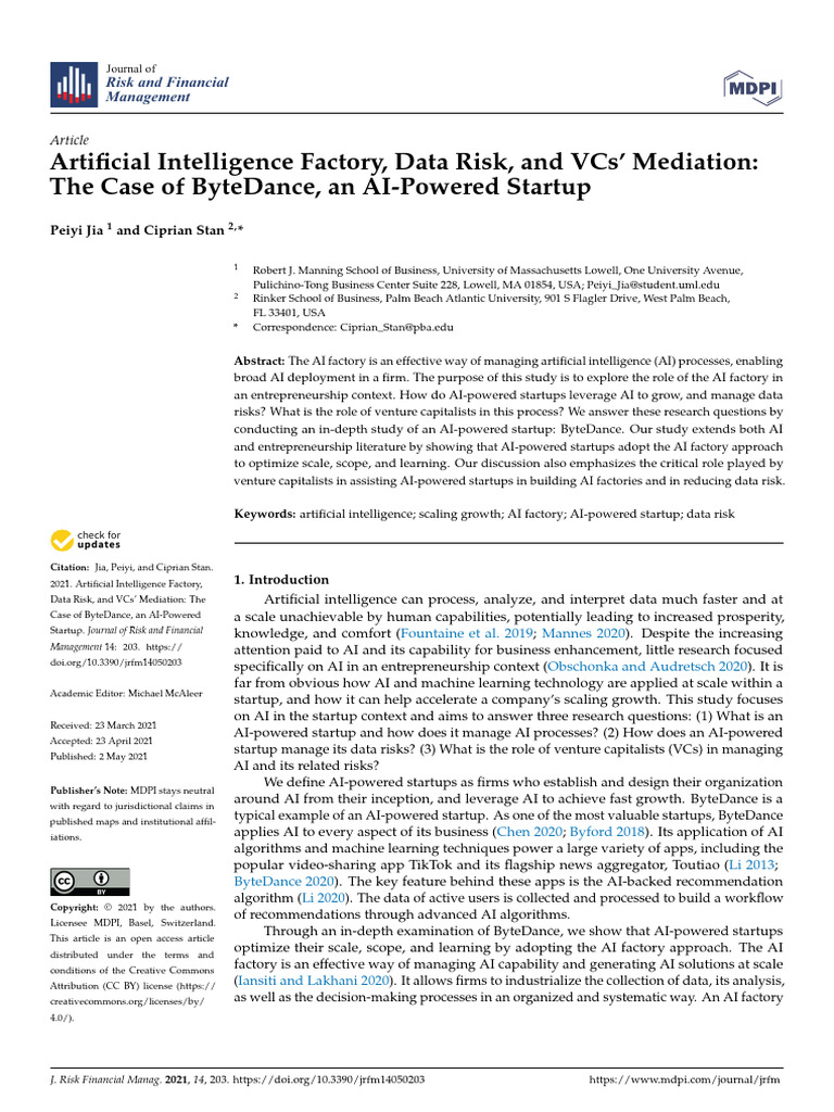 AI Startups, Data Risk, and VC Roles | PDF | Artificial Intelligence ...