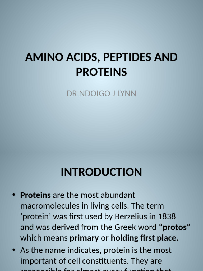 Understanding Amino Acids and Proteins | PDF | Amino Acid | Ion