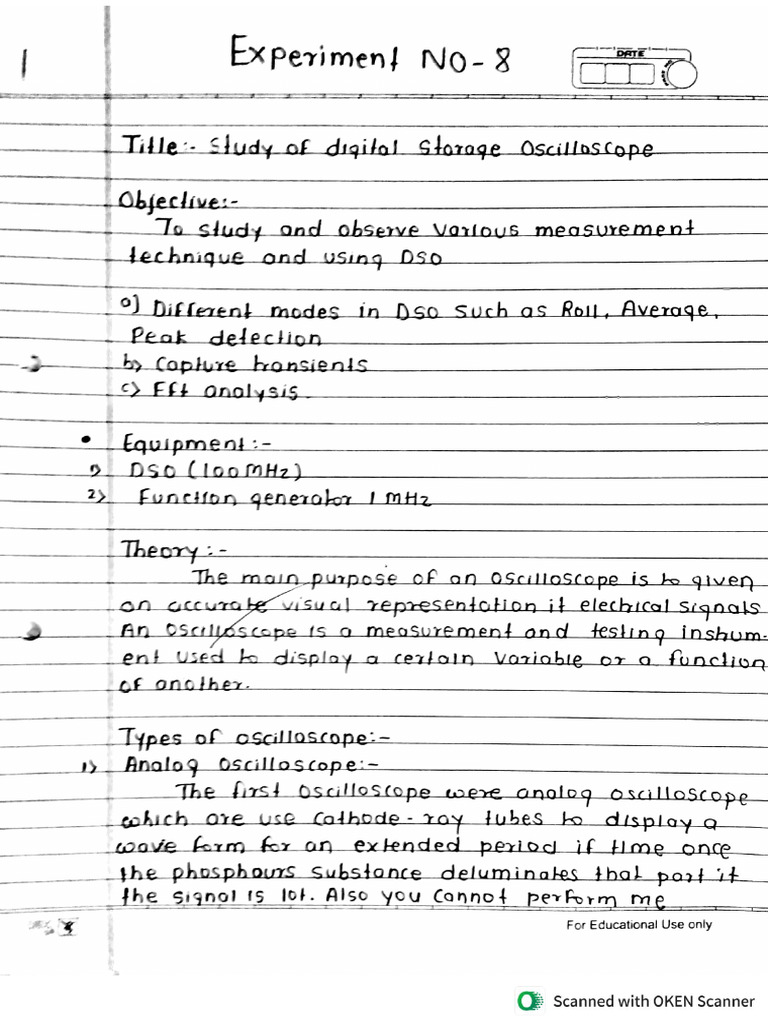 EMI Experiment No.8 | PDF