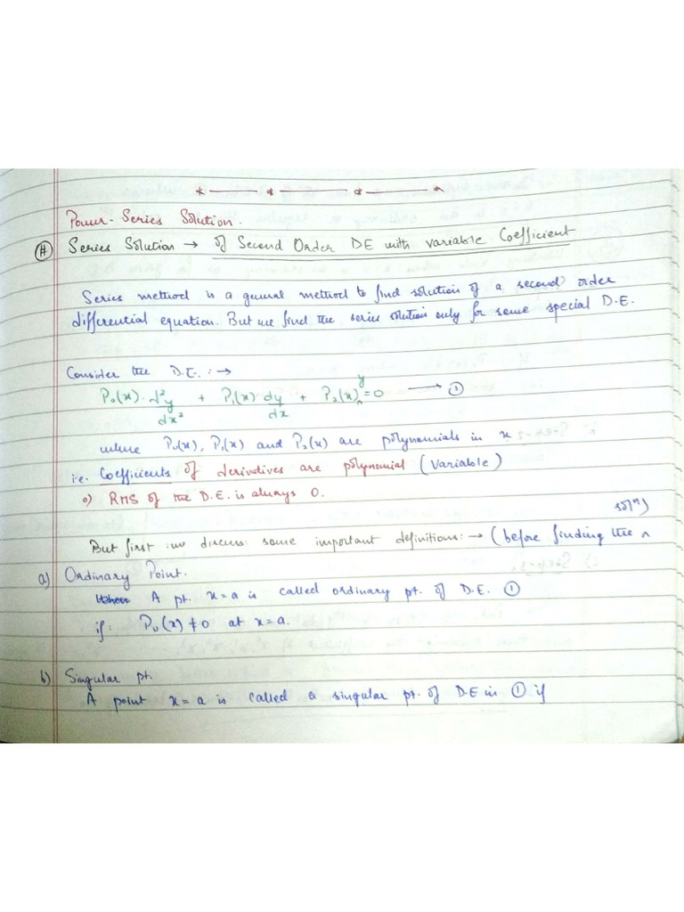 Series Solution | PDF