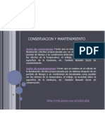 conservacion y mantenimiento