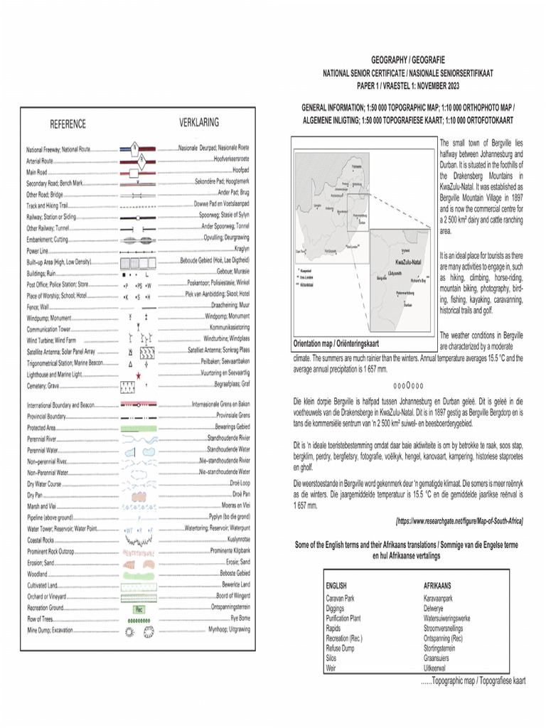 Bergville Maps | PDF