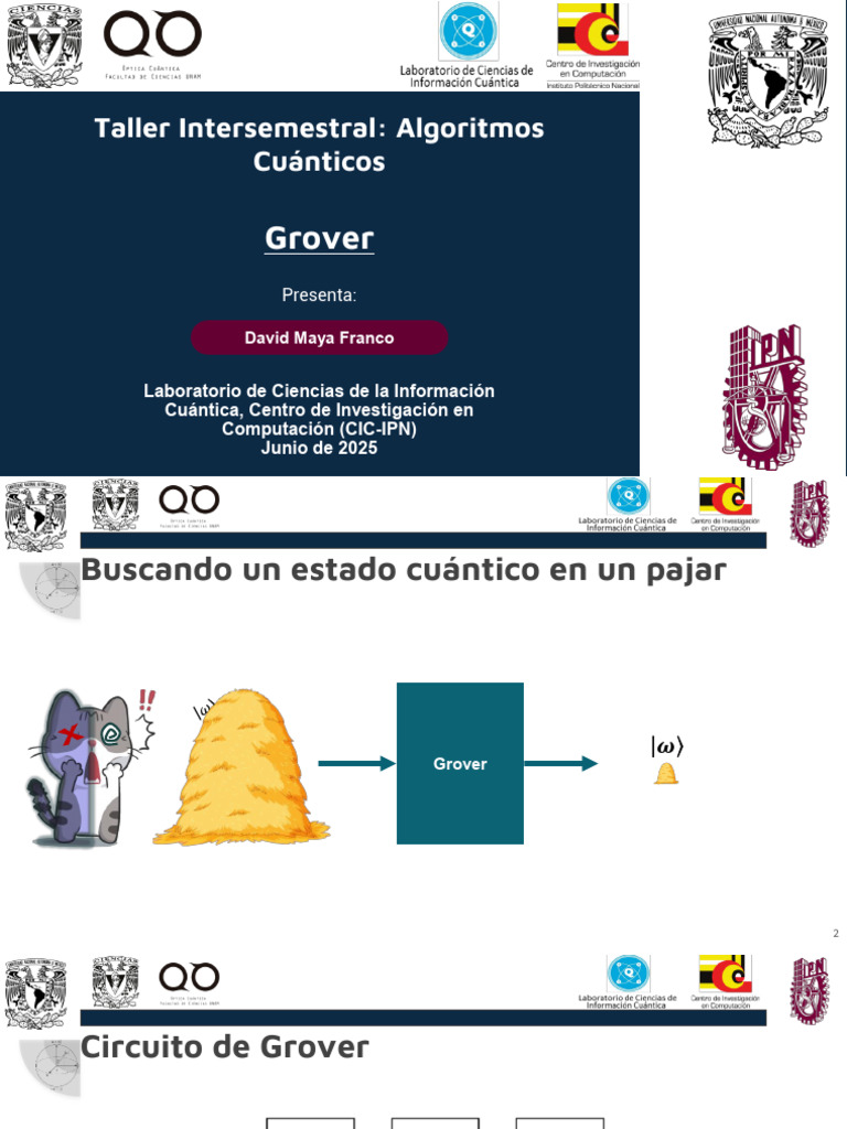 Grover | PDF | Informática | Mecánica cuántica