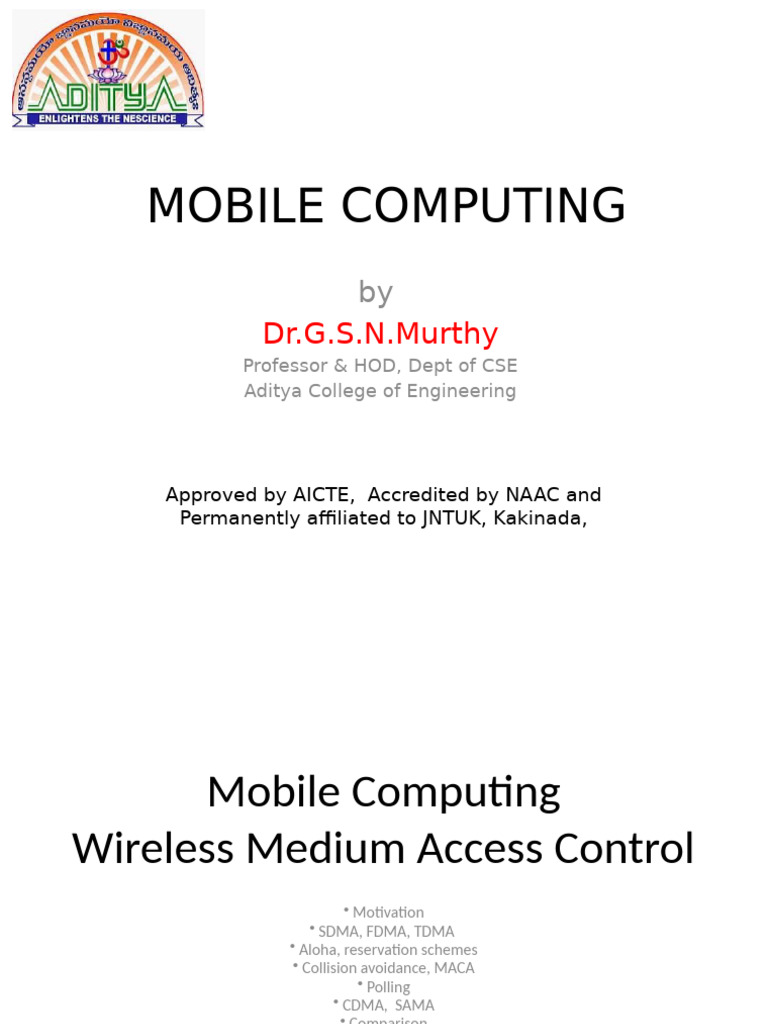 UNIT-2 | PDF | Channel Access Method | Cellular Network