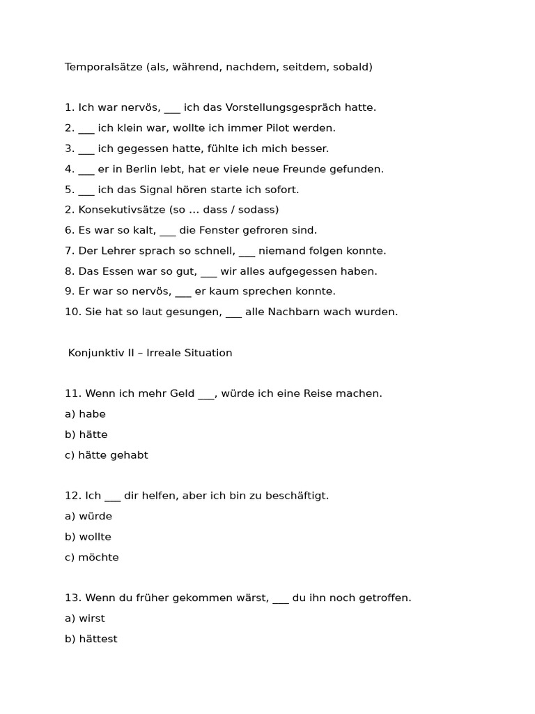 Grammatikübungen 12 Nov | PDF