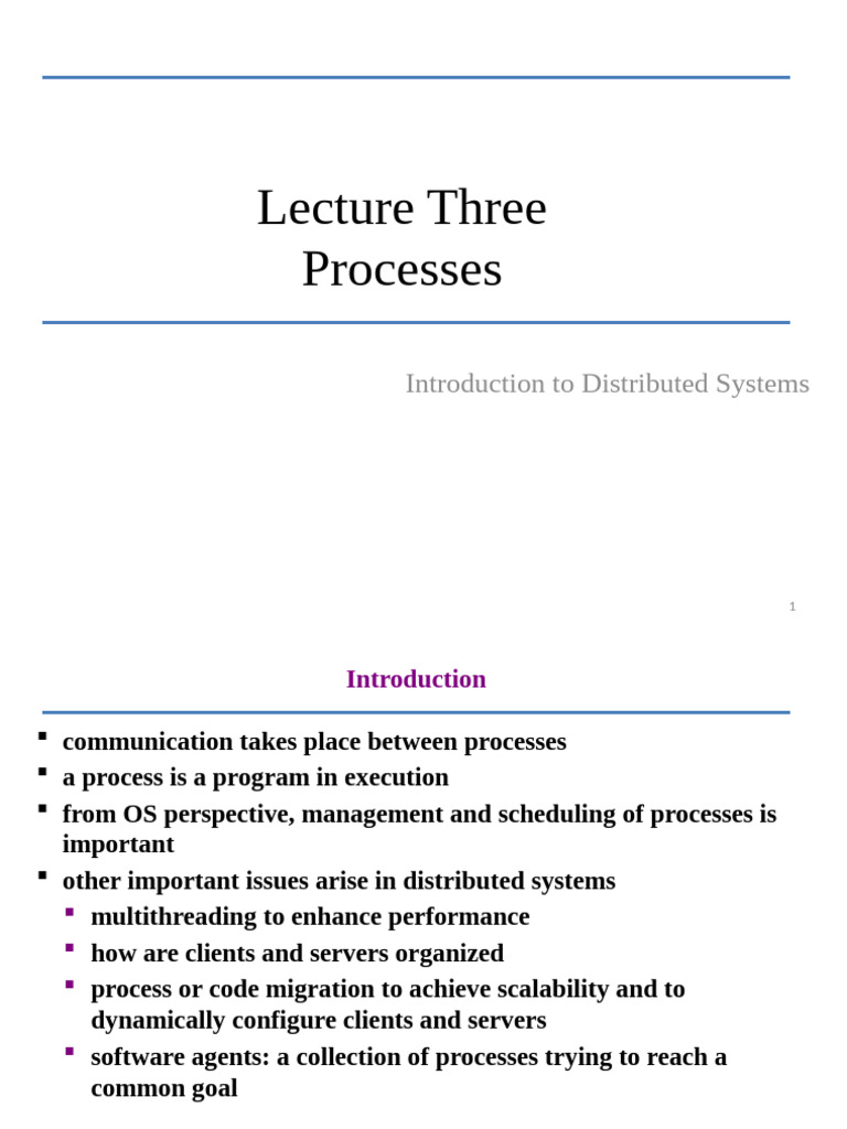 Understanding Distributed Processes and Threads | PDF | Thread ...