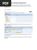 SAP Background Job Processing Guide | PDF | Scheduling (Computing ...