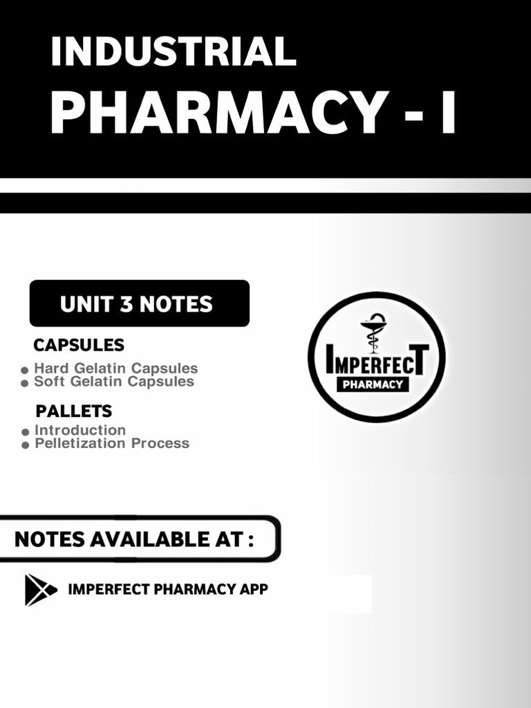 UNIT 3 Industrial Pharmacy Imperfect Pharmacy PDF | PDF