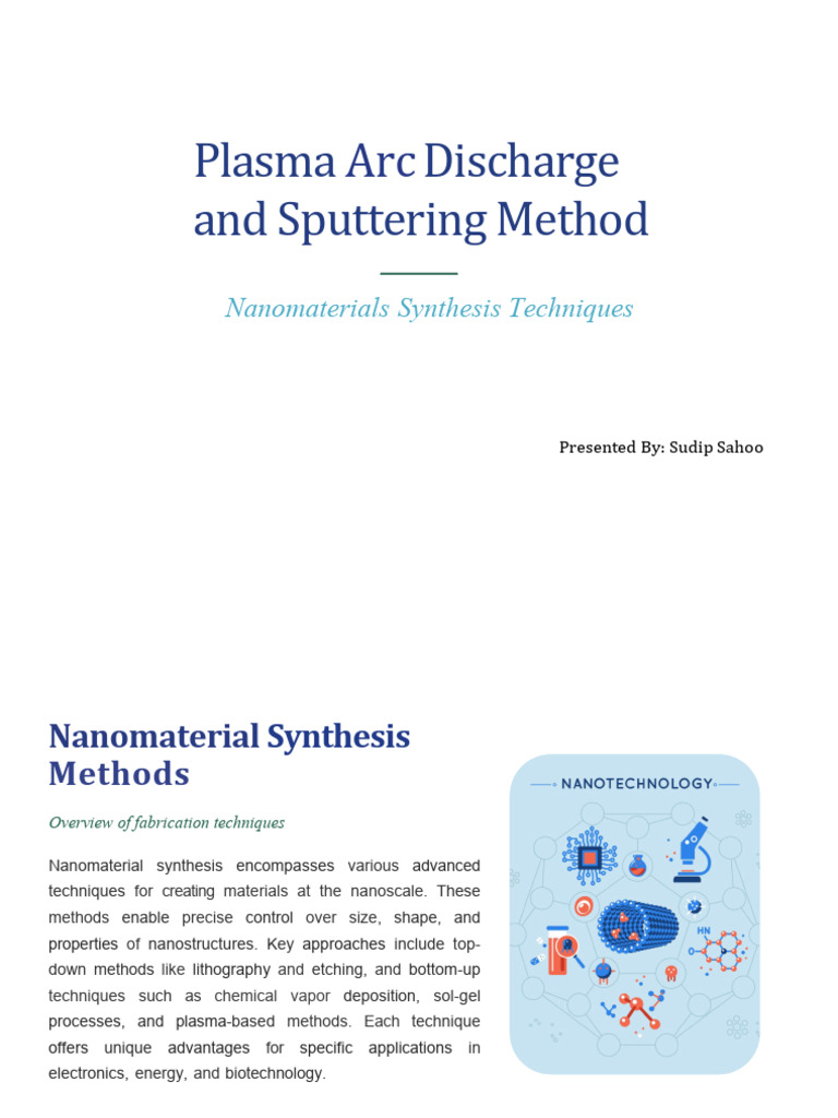 Plasma Arc Discharge - Sputtering | PDF | Sputtering | Nanomaterials