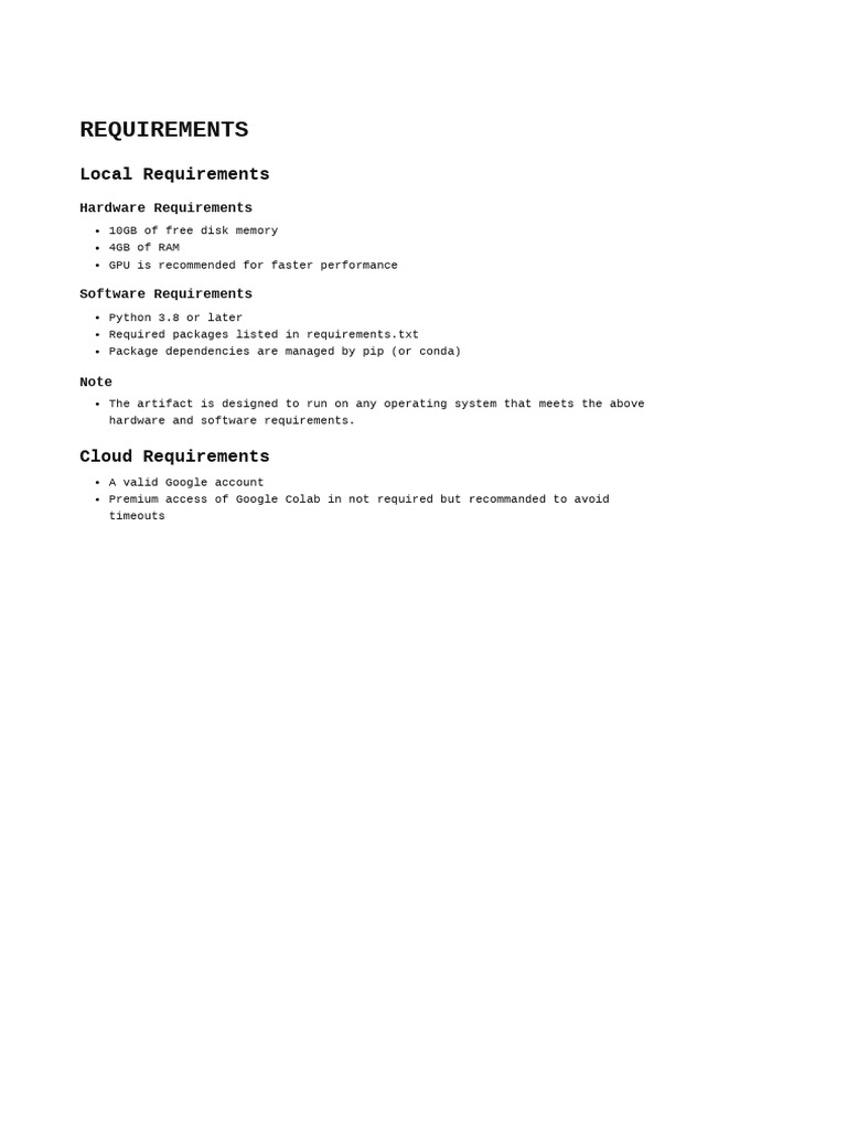 System and Cloud Requirements Guide | PDF