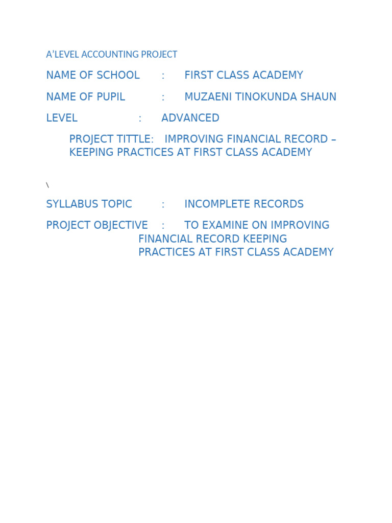 Enhancing Financial Record-Keeping at Academy | PDF | Audit | Financial ...