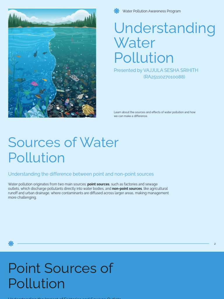 Presentation - Understanding Water Pollution PDF | PDF | Water ...