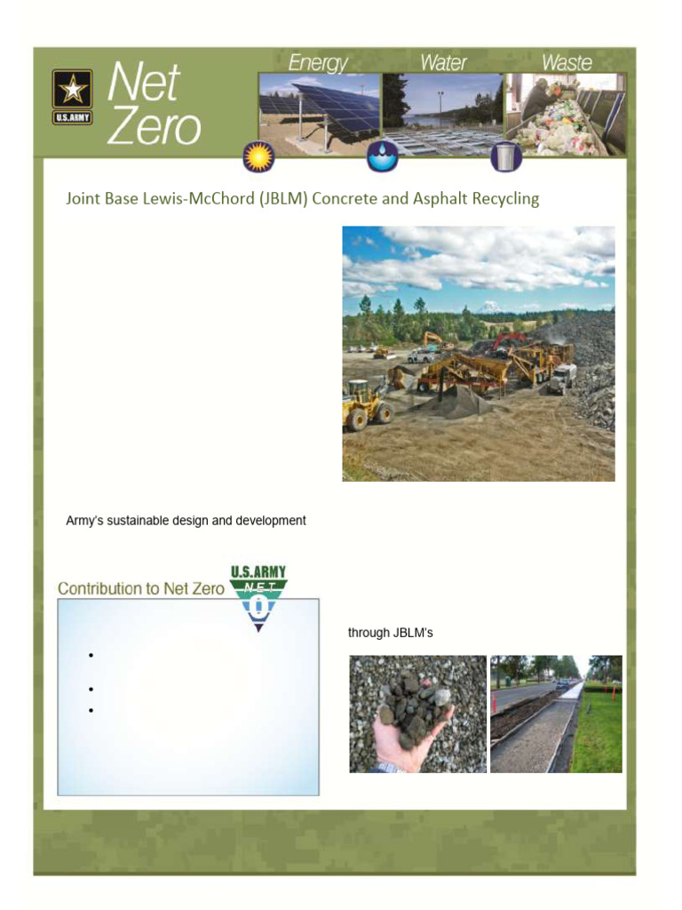 JBLM Concrete and Asphalt Recycling Program | PDF