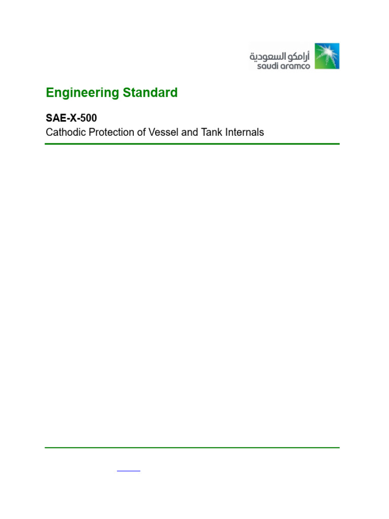 Cathodic Protection Standards for Tanks | PDF | Anode | Corrosion