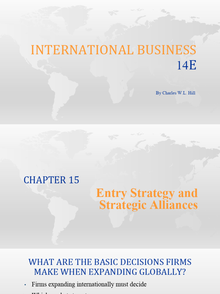 Global Market Entry Strategies Explained | PDF | Franchising ...