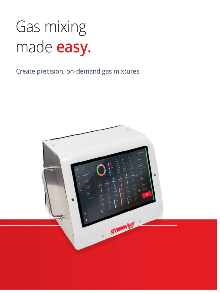 Fusionflow MXM Product Brochure | PDF | Gases | Physical Sciences