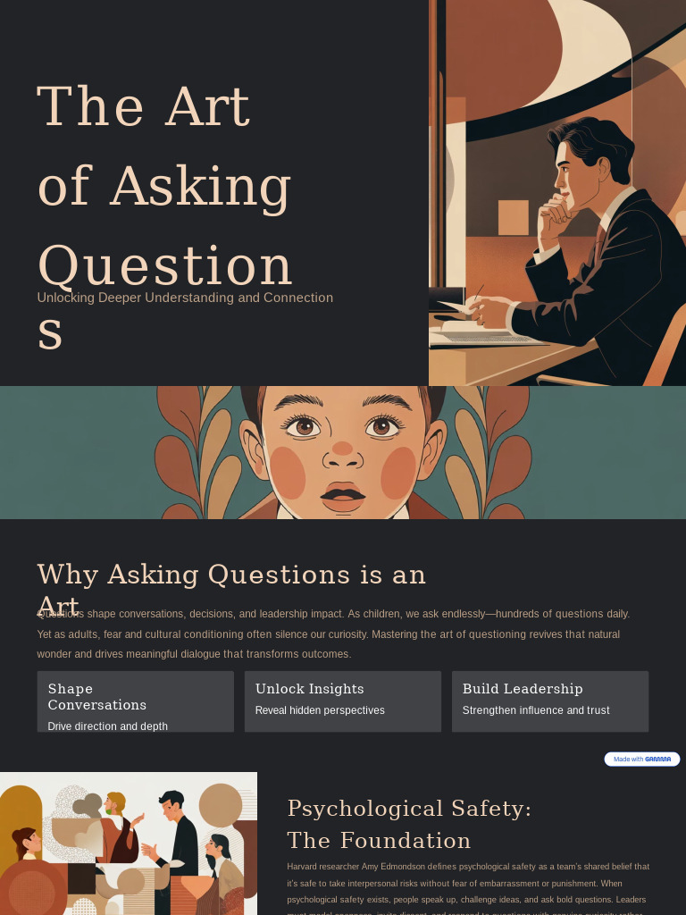 The Art of Asking Questions | PDF | Leadership | Psychology