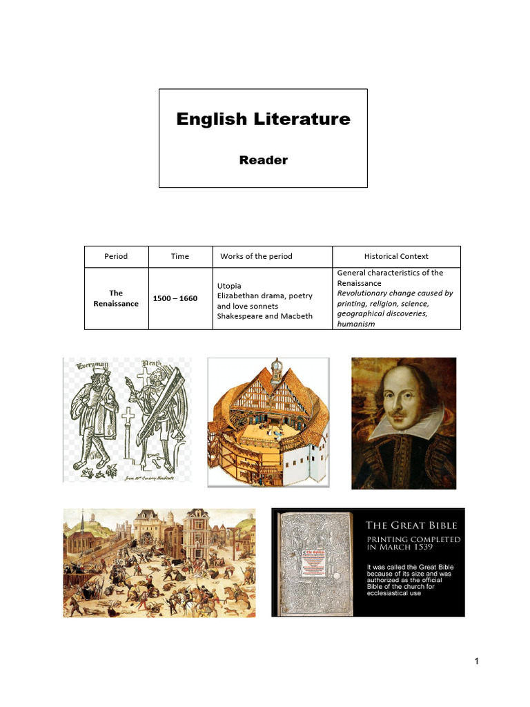Renaissance Literature and Humanism Overview | PDF | Macbeth ...