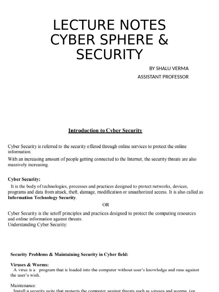 Cyber Policies and Security Frameworks | PDF | Security | Computer Security