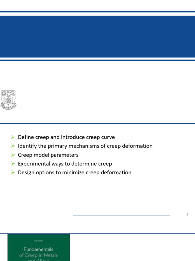Understanding Creep in Materials | PDF | Creep (Deformation ...