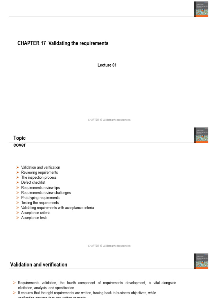 Requirements Validation Techniques | PDF | Software Testing | Use Case