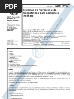 NBR 13714 Hidrantes e hos