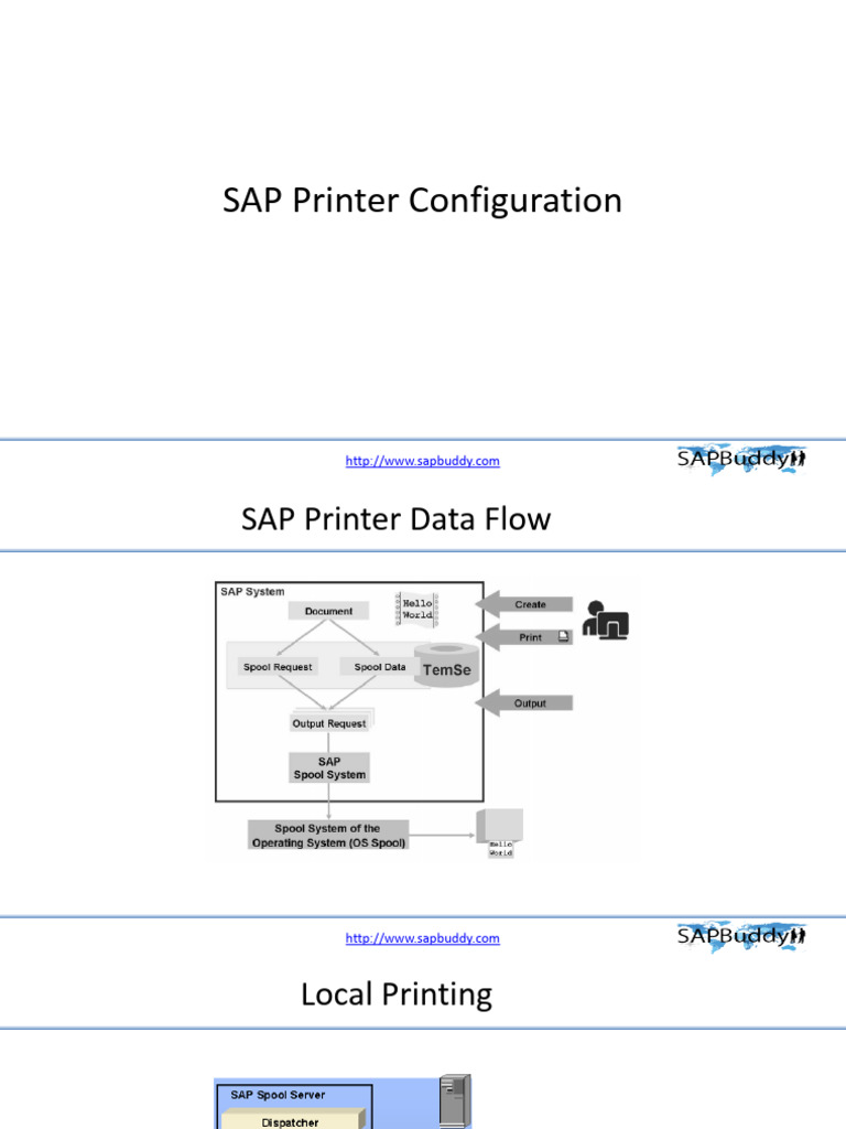 SAP Printer Configuration | PDF