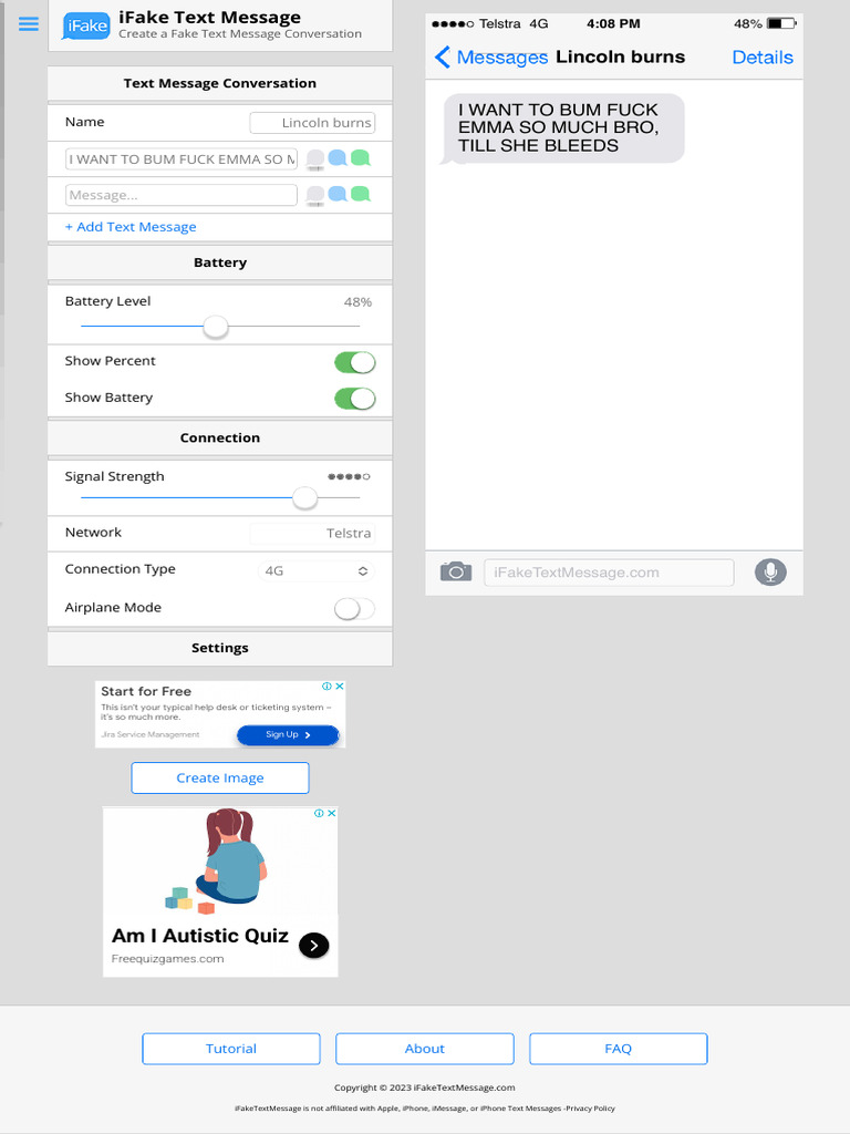 Fake Text Message Make Fake Text Conversation | PDF