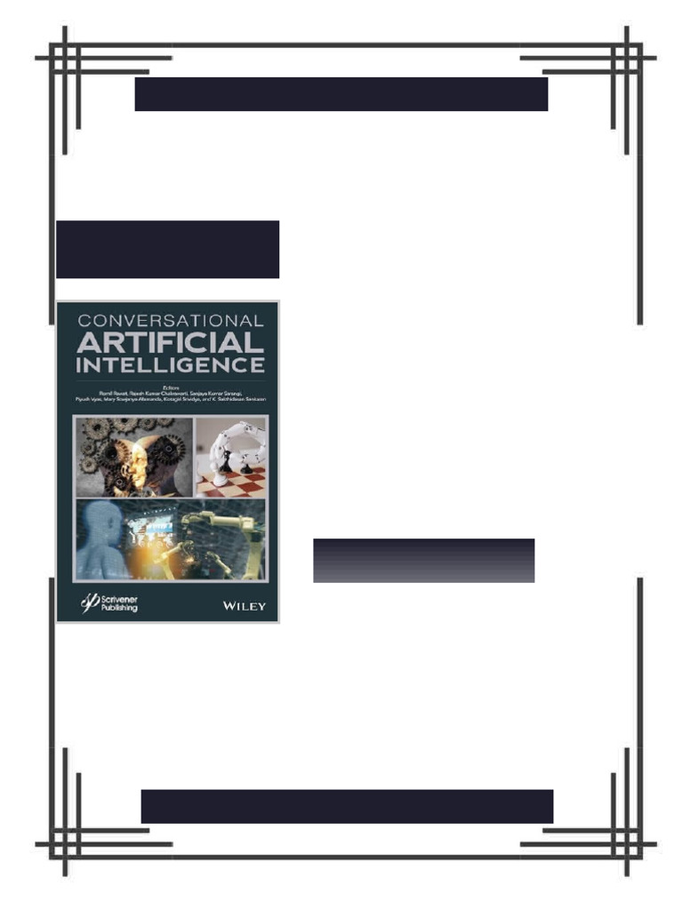 Conversational Artificial Intelligence 1st Edition Romil Rawat digital ...