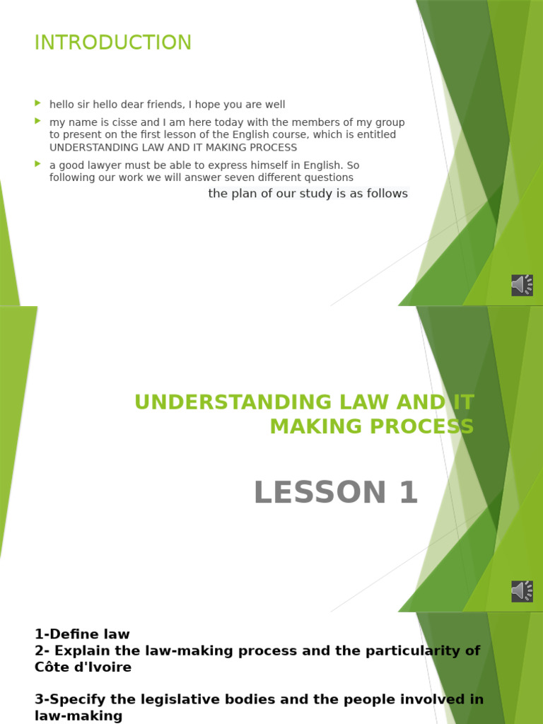 Understanding Law and It Making Process | PDF | Bill (Law) | Rule Of Law