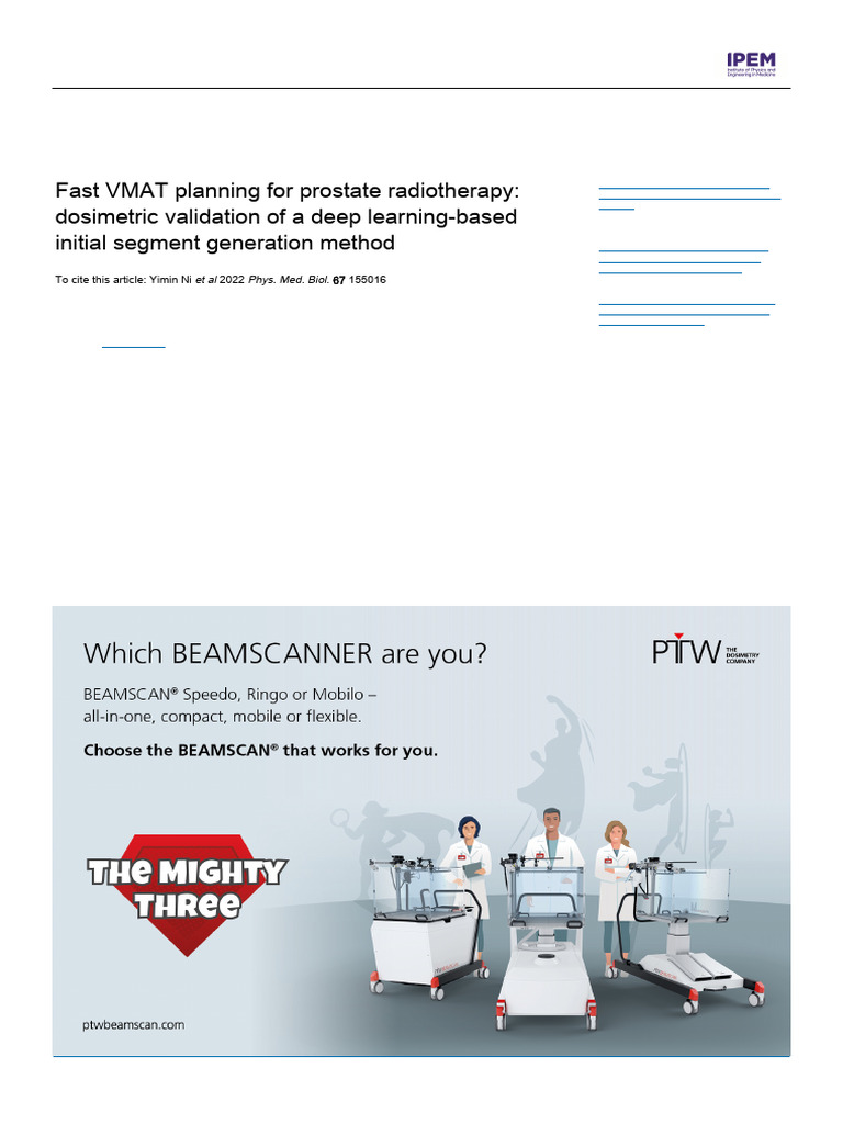 Fast VMAT Planning For Prostate Radiotherapy: Dosimetric Validation of ...