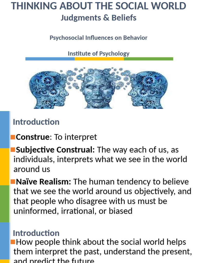 Social Perception and Judgment Insights | PDF | Psychological Concepts ...
