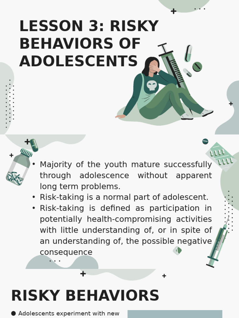 Adolescent Risky Behaviors Explained | PDF | Hiv/Aids | Hiv