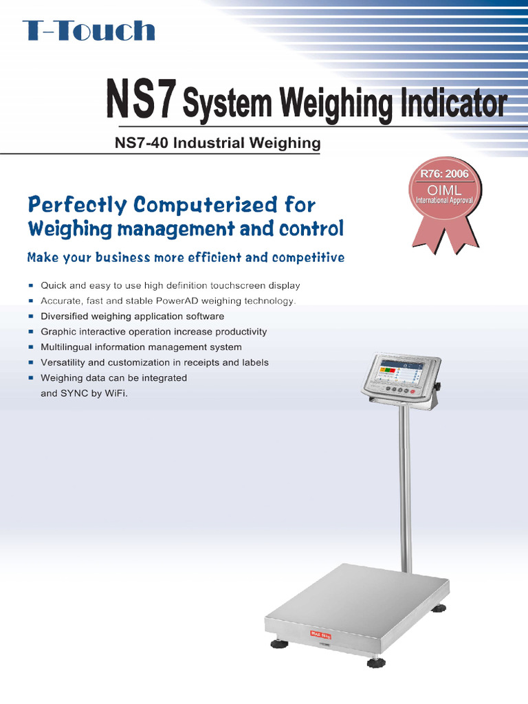 NS7 Bench Scale | PDF