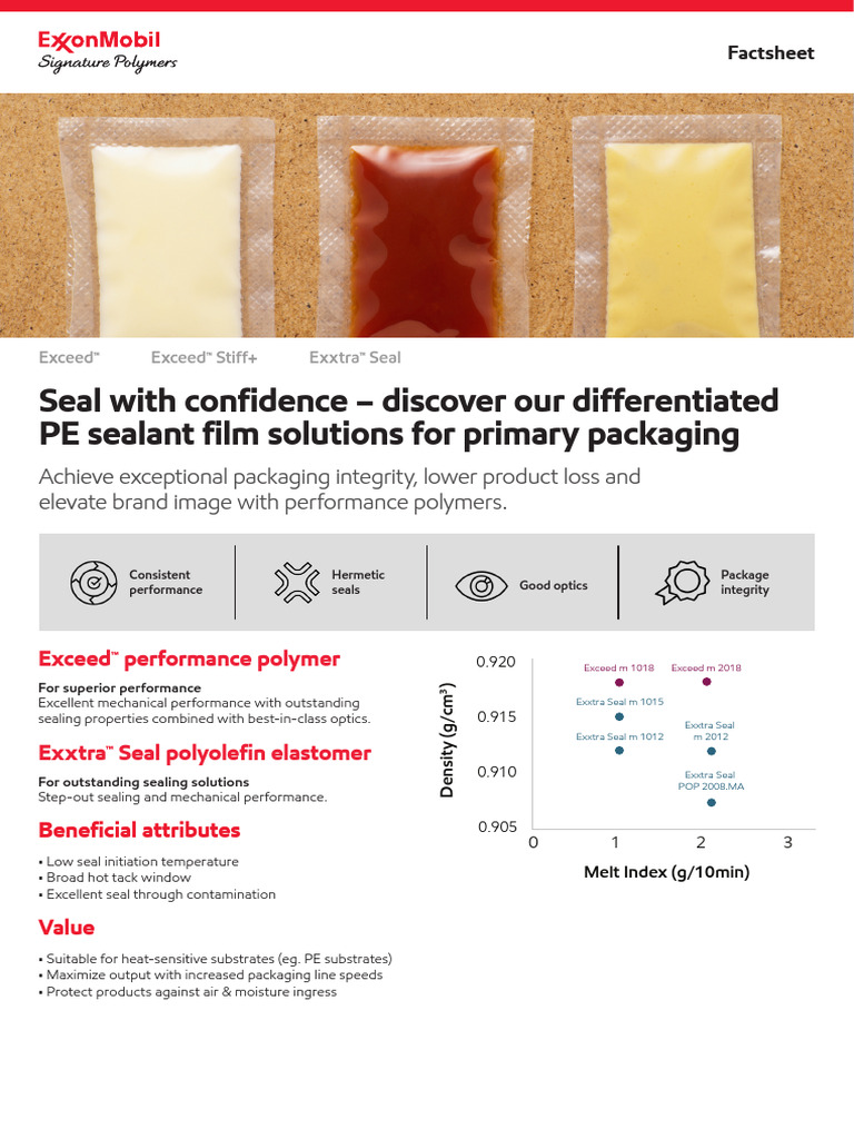 Exceed™ & Exxtra™ Seal Polymer Solutions | PDF | Applied And ...