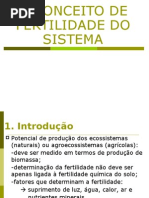 O Conceito de Fertilidade