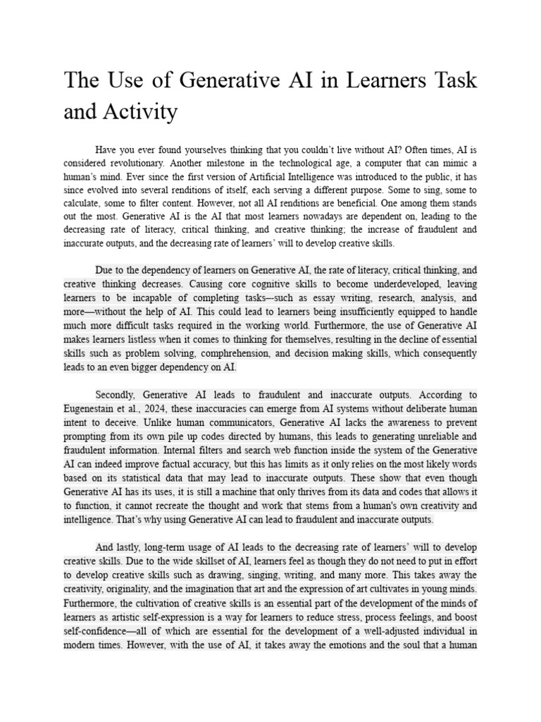 Untitled Document 3 | PDF | Intelligence (AI) & Semantics | Artificial ...