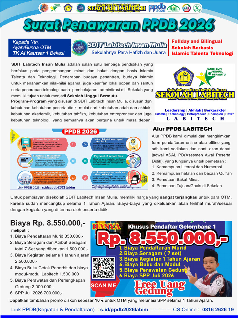 Surat Promosi November TK Al Kautsar 1 | PDF