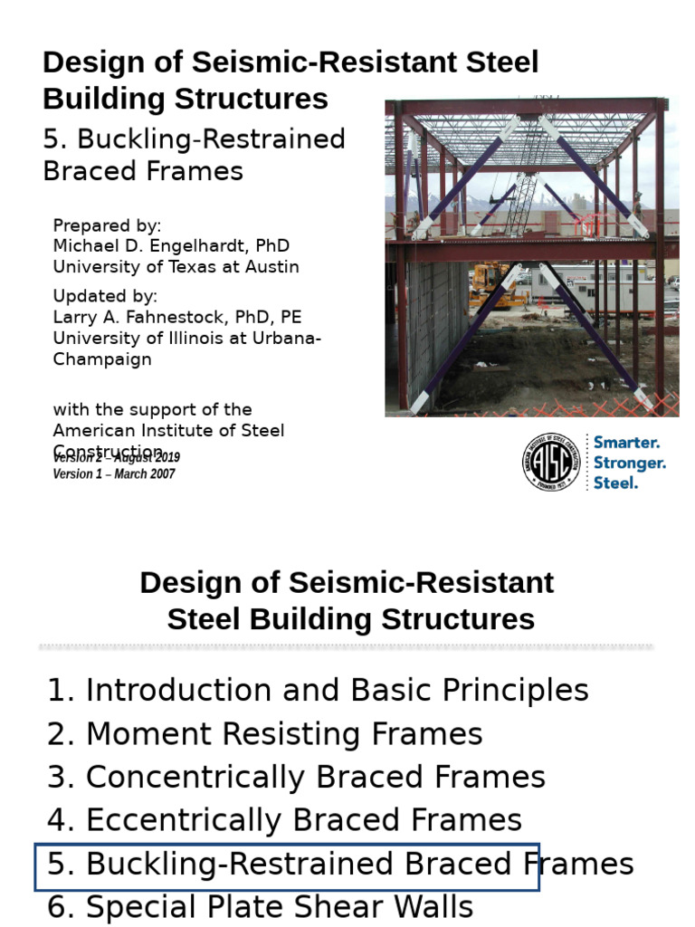 Seismic Design of Buckling-Restrained Frames | PDF | Buckling ...