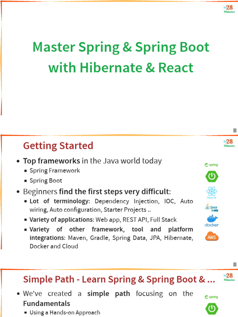Learn Spring Boot with Hibernate & React | PDF | Spring Framework ...