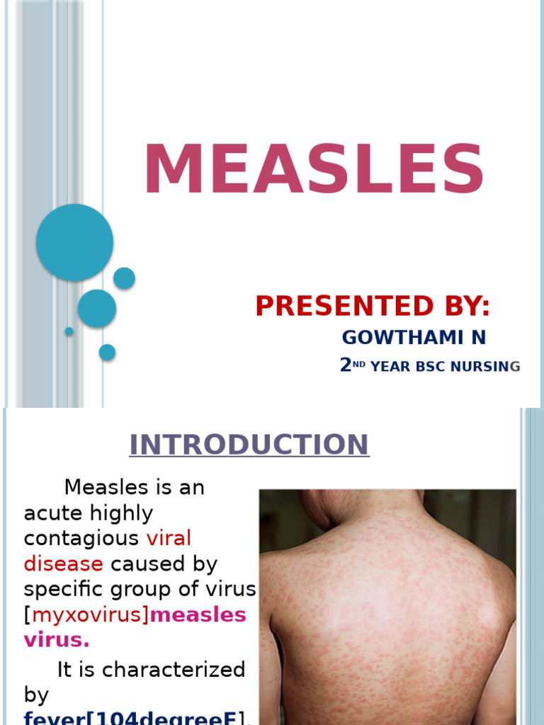 Measles 1 | PDF
