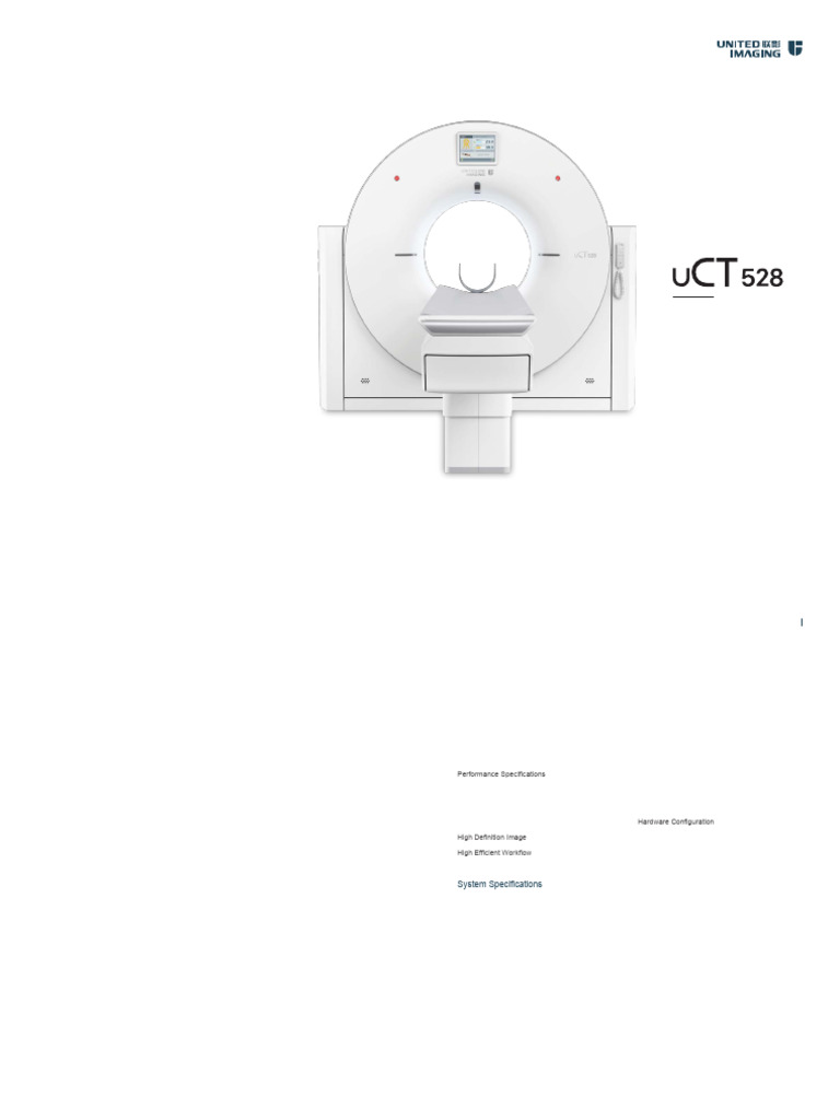 uCT 528 CT Scanner Overview | PDF | Ct Scan | X Ray