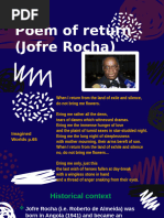 Poem of Return: Jofre Rocha Analysis | PDF | Poetry